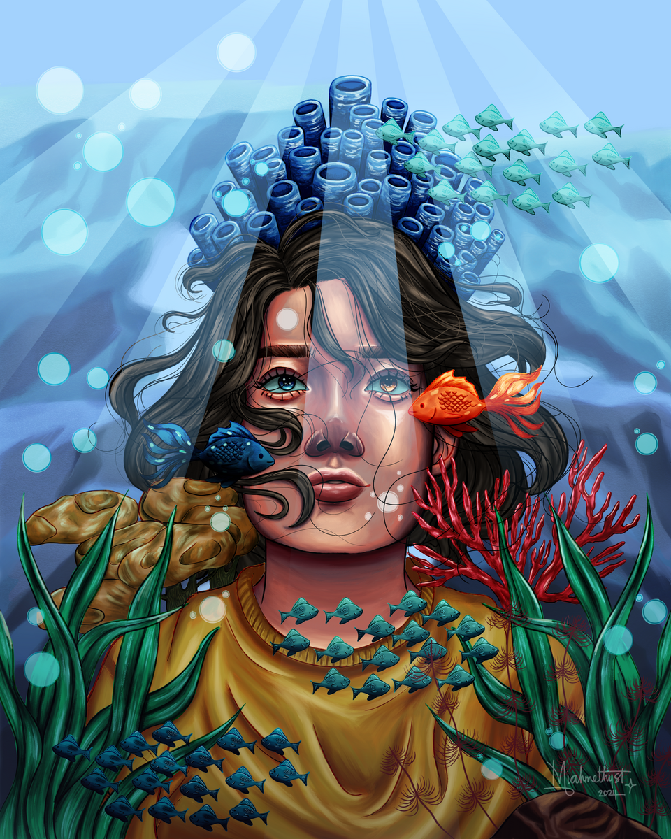 #summertimeartprompts prompt 6 "Coral" Digital art, 2160 x 2700 pixels 2024