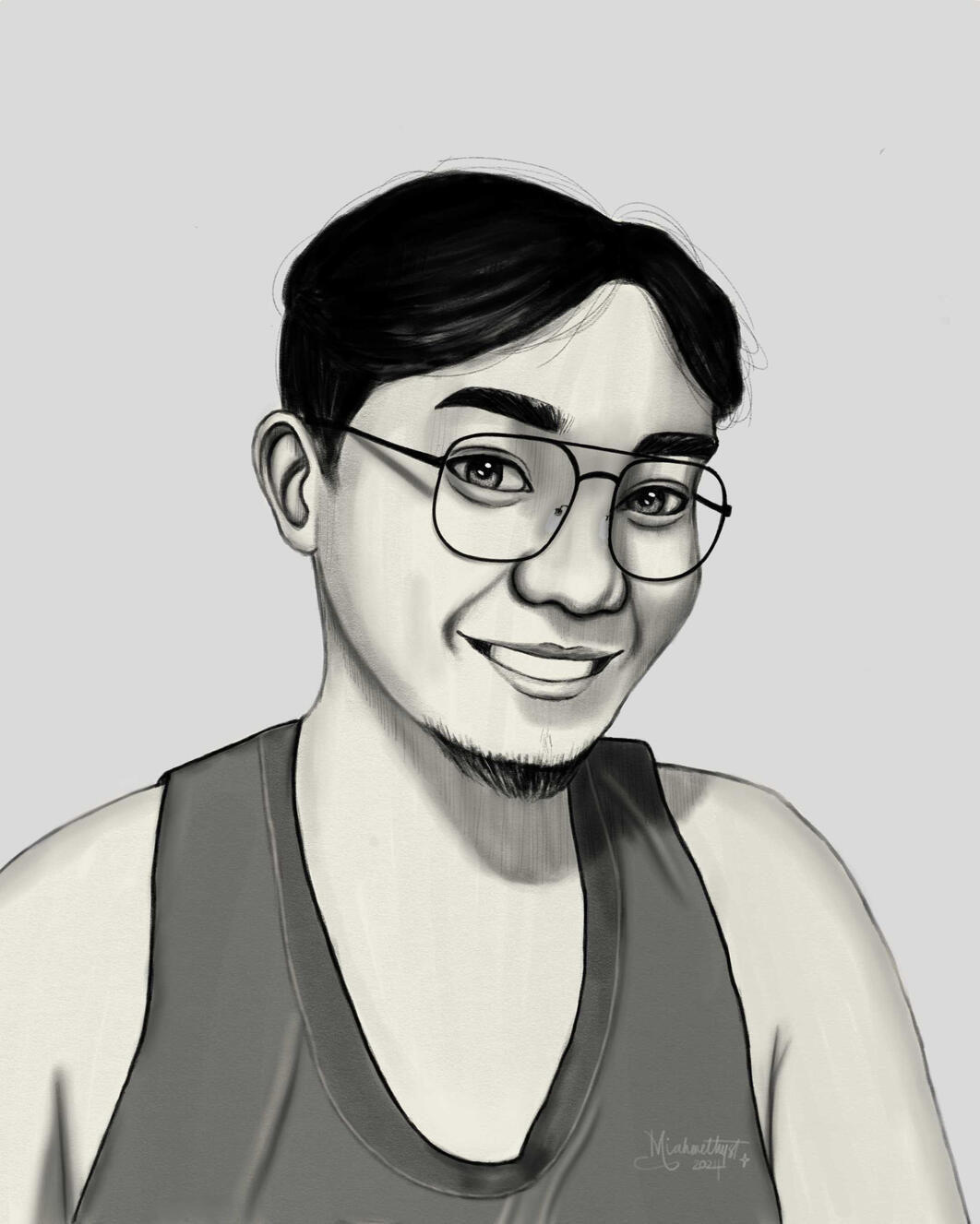 Portrait sketch Digital art, 2160 x 2700 pixels 2024