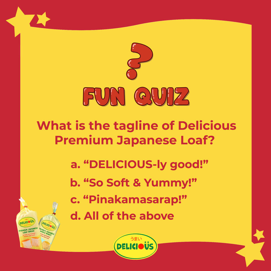 Fun quiz for Delicious Premium Japanese Loaf branding