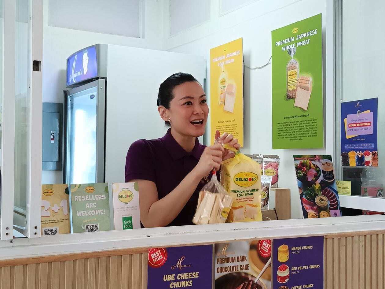 Maricar Reyes - Poon held a short livestream promoting Delicious Premium Japanese Bread during Maricar's Meet &amp; Greet event at Everything Delicious Store The Rock branch on 15 March 2025.